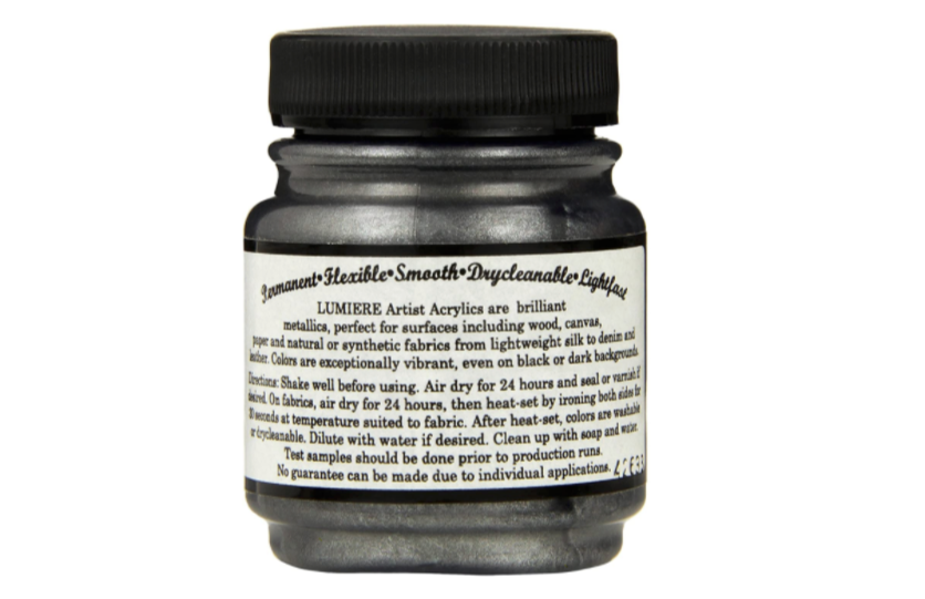 Jacquard Lumiere pintura acrílica metalizada color Pewter 66 ml - Imagen 3