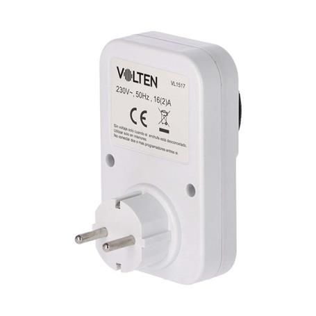 PROGRAMADOR DE ENCHUFE ANALOGICO DE ENCENDIDO Y APAGADO 24H VOLTEN VL1517 - Imagen 3